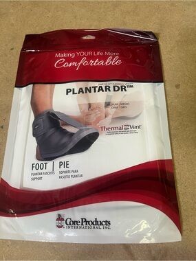 Plantar DR Thermal Vent Foot Brace - Gray by